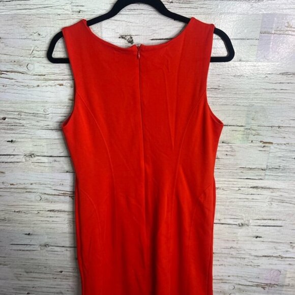 Banana Republic Orange Sheath Midi Dress Cocktail - Picture 6 of 7